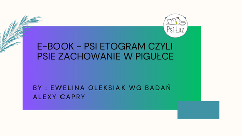 E-book - Psi etogram czyli psie zachowanie w pigułce